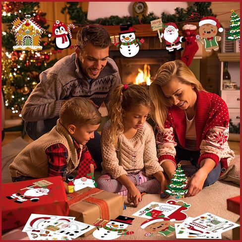 JULBEAR Halloween Craft Kits for Kids, 26 PCS Halloween Party Favors Make Your Own Monster DIY Paper Crafts Stickers for Halloween Party Games Activities in Kuwait