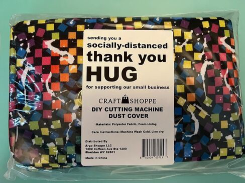 غطاء غبار لآلة القطع DIY من Craft Shoppe متوافق مع Cricut Explore Air 2 وCricut Explore Air، Crazy Squares in Saudi Arabia