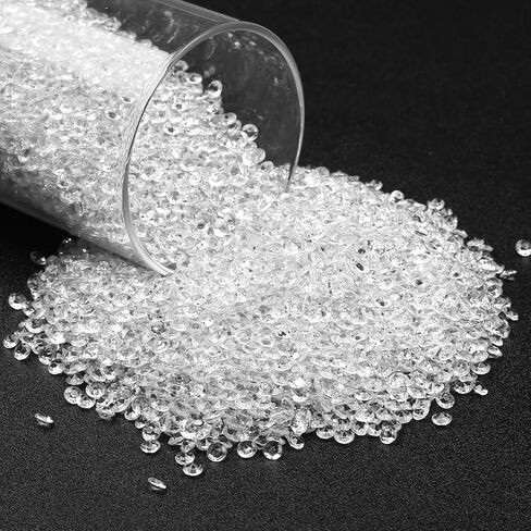10000 pieces of 4.5mm transparent diamond crystal acrylic gemstone wedding table scattering gemstone vase beads for table center vase filling bride shower decoration (10000PC, White) in Saudi Arabia
