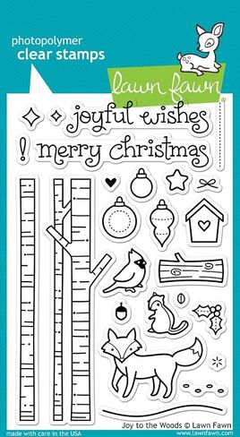 Lawn Fawn Clear Stamp Joy to The Woods in Saudi Arabia