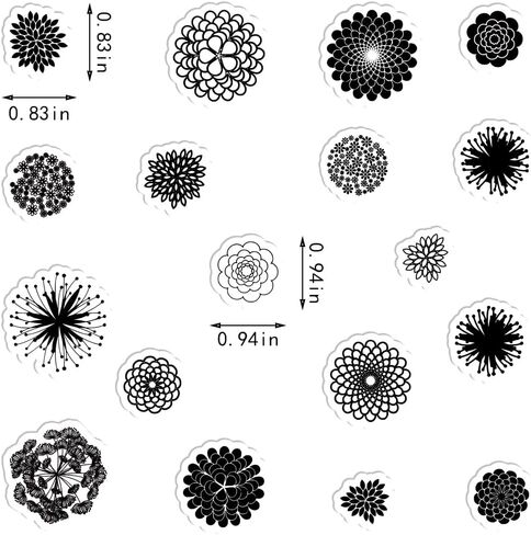 LANGFON Flowers Clear Stamps for Card Making Decorative Dandelion Daisy Flower Background Transparent Silicone Stamps for DIY Scrapbooking Supplies Embossing Paper Card Album Decoration Craft in Kuwait