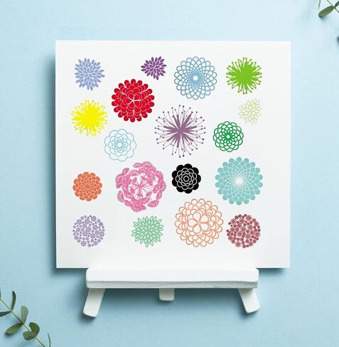 LANGFON Flowers Clear Stamps for Card Making Decorative Dandelion Daisy Flower Background Transparent Silicone Stamps for DIY Scrapbooking Supplies Embossing Paper Card Album Decoration Craft in Kuwait