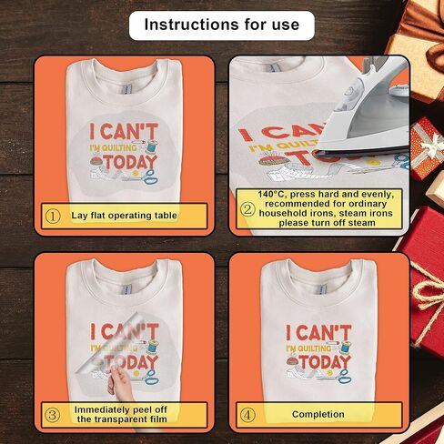 7 قطع لمحبي خياطة اللحف بالكي على التيشيرتات - لمحبي اللحف الناقل للحرارة من الفينيل الناقل للحرارة - ملصقات الكي على التيشيرتات والملابس والقبعات والوسائد وحقائب الظهر للنساء in Kuwait