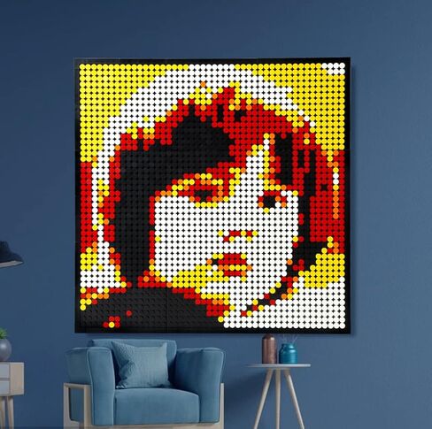 أماليا شخصية فسيفساء صورة مخصصة بناء عدة بكسل جدار الفن العظيم الديكور تخصيص صورتك الخاصة صورة رائعة (L / 15.1 "× 15.1") in Kuwait