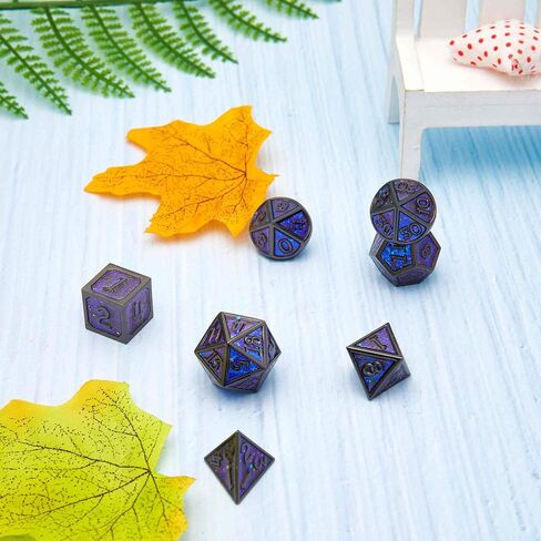 يتم استخدام النرد المعدني DND كلعبة RPG الخاصة بنرد الزنزانة والتنين. مجموعة نرد DND معدنية متعددة الجوانب، مناسبة جدًا لمجموعة النرد in Kuwait