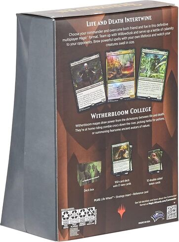 Magic: The Gathering Strixhaven Commander Deck – Witherbloom Witchcraft (Black-Green) in Saudi Arabia