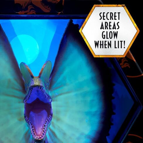 واو! بودز مجسم دومينيون ديلوفوسورس من جوراسيك ورلد | مجسم راس هزاز مضيء | منتجات دومينيون الرسمية، العاب وهدايا للاولاد والبنات من سن 5 سنوات فما فوق | سلسلة 193 انش in Kuwait