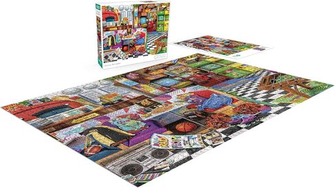 Buffalo Games - Aimee Stewart - Pizza Arcade - 1500 Piece Jigsaw Puzzle for Adults Challenging Puzzle Perfect for Game Nights - 1500 Piece Finished Size is 31.50 x 23.50 in Saudi Arabia