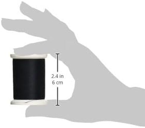 YLI 24450-BLK 3-Ply 40wt T-40 خيط اللحف القطني المتنوع، 500 ياردة، أسود in Kuwait