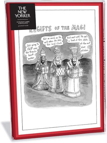 بطاقات عطلة "Regifts of The Maji" الكرتون نيويوركر (عبوة من 8 قطع) in Kuwait