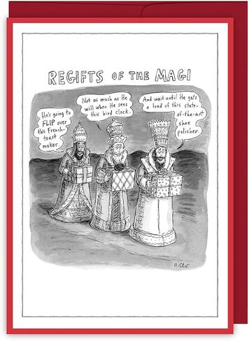 بطاقات عطلة "Regifts of The Maji" الكرتون نيويوركر (عبوة من 8 قطع) in Kuwait