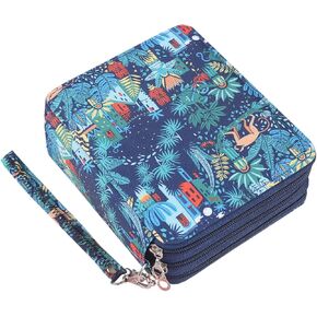 مقلمة شولانر 72 فتحة ملونة مع سحاب إغلاق منظم قلم أكسفورد لأقلام الألوان المائية بريزماكولور وأقلام الرصاص الملونة كرايولا أو أقلام ماركو القرد in Kuwait