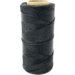 خيط مكرمية اسود 1 ملم من لينهاسيتا مصنوع في البرازيل PE-4/100G TEX 595 COR PTO 168 متر in Kuwait