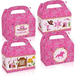 aoldhyy 12packs راعية البقر الغربية هدية صناديق، الغرب المتوحش حزب جودي الحلوى علاج صناديق لراعية البقر الغربية عيد ميلاد حزب استحمام الطفل لوازم الحفلات in Kuwait