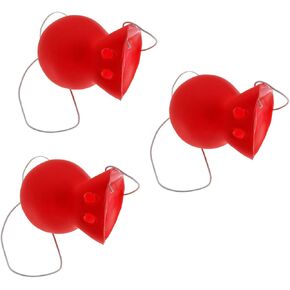 Dzrige 3Pcs Red Clown Nose Rubber Clown Nose Honking Squeaking Clown Nose Cosplay Party Fun Stage Halloween Performance Props Festival Make Up Circus Clown Nose Supplies Party Decoration in Saudi Arabia