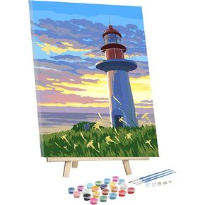 دي واي دي جوي مجموعة رسم بالارقام للبالغين والاطفال، مجموعة طلاء اكريليك ذاتية الصنع - لايف هاوس in Kuwait