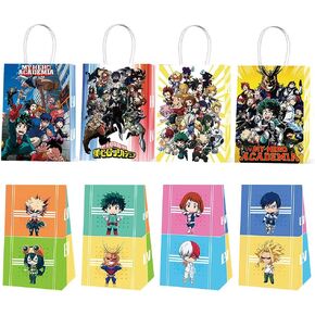 16 Pack My Hero Academia Gift Bags, Anime Goodie Bags Party Favors, Birthday Party Decoration for Kids, Girls, Boys, 16 Piece Assortment in Saudi Arabia