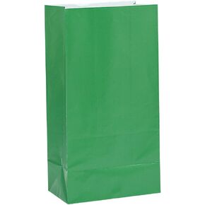 Vibrant Sunflower Yellow Paper Party Bags (Pack of 12) - Premium Quality, Perfect for Celebrations & Gifts