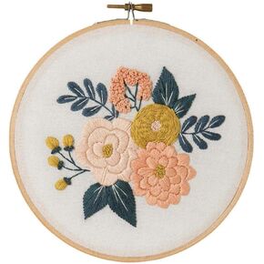 Leisure Arts Mini Maker Embroidery Kit, Pink