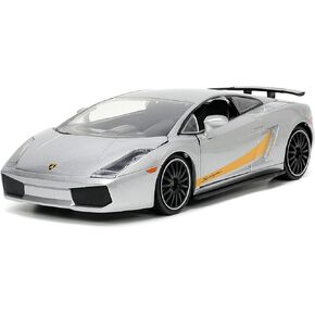 Jada Toys Hyper-Spec 1:24 Lamborghini Gallardo Superleggera Die-cast Car Silver, Toys for Kids and Adults in Saudi Arabia