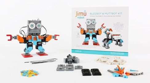 UBTECH JR0602 Jimu Robot BuzzBot & MuttBot - مجموعة مكعبات بناء روبوتية لتعلم العلوم والتكنولوجيا والهندسة والرياضيات (App Enabled App) in Kuwait