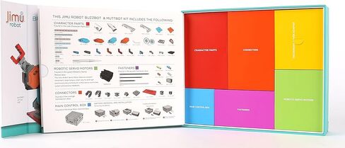 UBTECH JR0602 Jimu Robot BuzzBot & MuttBot - مجموعة مكعبات بناء روبوتية لتعلم العلوم والتكنولوجيا والهندسة والرياضيات (App Enabled App) in Kuwait