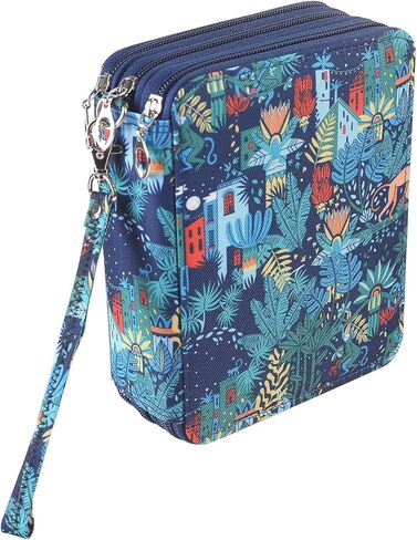 مقلمة شولانر 72 فتحة ملونة مع سحاب إغلاق منظم قلم أكسفورد لأقلام الألوان المائية بريزماكولور وأقلام الرصاص الملونة كرايولا أو أقلام ماركو القرد in Kuwait