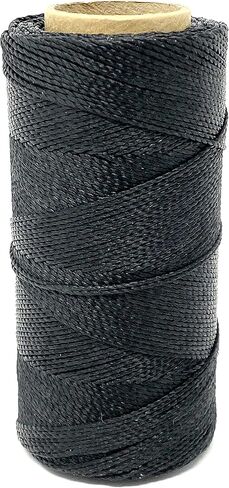 خيط مكرمية اسود 1 ملم من لينهاسيتا مصنوع في البرازيل PE-4/100G TEX 595 COR PTO 168 متر in Kuwait