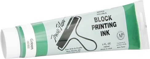 Sax - 461951 True Flow Water Soluble Block Printing Ink - 5 Ounce Tube - Green in Saudi Arabia