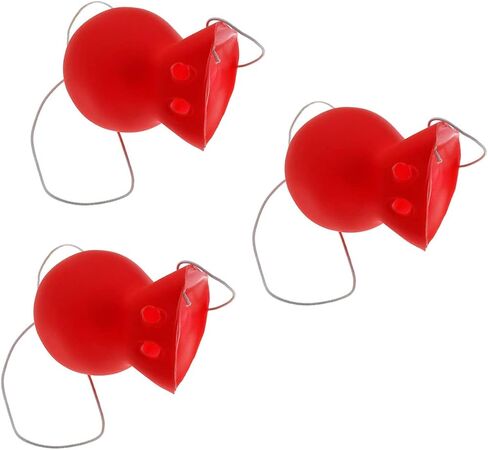 Dzrige 3Pcs Red Clown Nose Rubber Clown Nose Honking Squeaking Clown Nose Cosplay Party Fun Stage Halloween Performance Props Festival Make Up Circus Clown Nose Supplies Party Decoration in Saudi Arabia