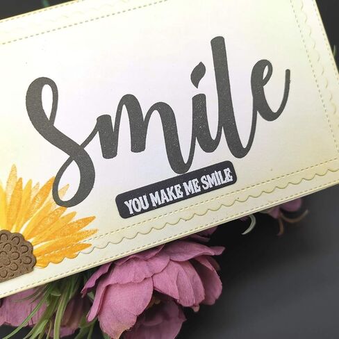 Alinacutle Sentiments Clear Stamps and Tag Die Set, Stripe Stamp Banner,Paper Craft Metal Die-Cuts,Scrapbooking Cutting in Kuwait
