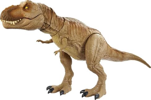 Mattel Jurassic World Epic Roarin’ Tyrannosaurus T Rex Large Action Figure, Primal Attack Feature & Sound, Realistic Shaking in Saudi Arabia