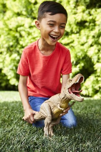 Mattel Jurassic World Epic Roarin’ Tyrannosaurus T Rex Large Action Figure, Primal Attack Feature & Sound, Realistic Shaking in Saudi Arabia