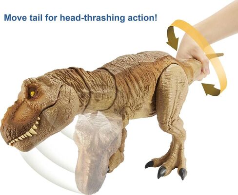 Mattel Jurassic World Epic Roarin’ Tyrannosaurus T Rex Large Action Figure, Primal Attack Feature & Sound, Realistic Shaking in Saudi Arabia
