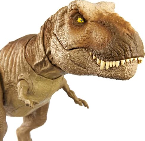 Mattel Jurassic World Epic Roarin’ Tyrannosaurus T Rex Large Action Figure, Primal Attack Feature & Sound, Realistic Shaking in Saudi Arabia