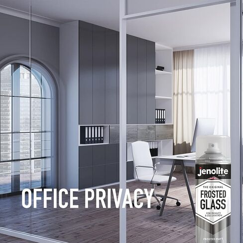 طلاء الهباء الجوي للزجاج المصنفر JENOLITE | شبه شفافة لمزيد من الخصوصية والديكور | 13.5 أونصة سائلة (400 مل) in Kuwait