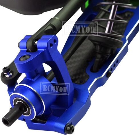 كتلة العجلات المصنوعة من سبيكة RCMYou RC وكتل التوجيه وحاملات المحور الخلفي ترقيات الجزء لـ 1/8 Sledge 4WD، تقفز لشاحنة Sledge 4WD Monster Truck #95076-4، استبدل #9537، #9532، #9552، أحمر in Kuwait