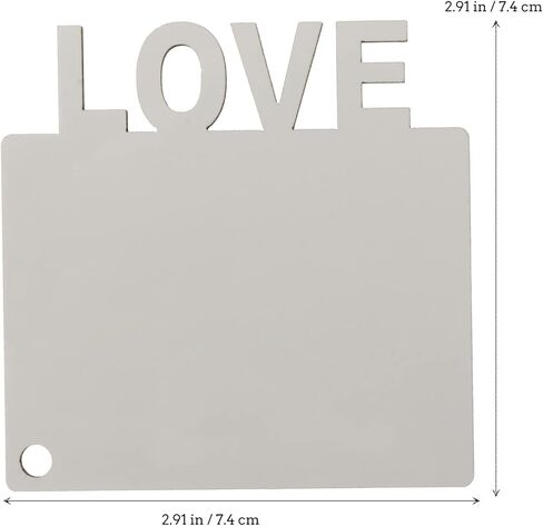 EXCEART 8 قطع سلسلة مفاتيح فارغة للتسامي نقل الحرارة مزدوجة الجانب مطبوعة سلسلة مفاتيح MDF DIY سلسلة مفاتيح فارغة مع حلقات مفاتيح لصنع هدايا الأم والأب (الحب) in Saudi Arabia