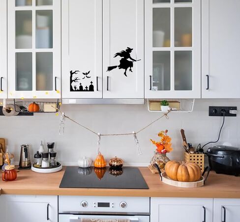 استنسل شاشة حريرية قابل لاعادة الاستخدام، استنسل ذاتي اللصق بنمط الهالوين بطباعة الشاشة الحريرية، استنسل شبكي لنقل معجون الطباشير للقماش والجدران والطلاء الخشبي in Kuwait