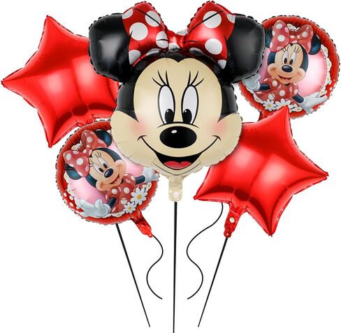 6Pcs Cartoon Mouse Aluminum Foil Balloon Set in Kuwait