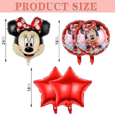 6Pcs Cartoon Mouse Aluminum Foil Balloon Set in Kuwait