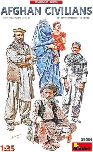 ميني ارت 38034 1/35 ملحقات بلاستيكية مدنية افغانية 5 مجسمات in Kuwait