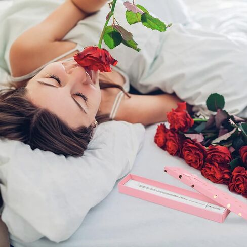 صندوق هدايا من الورق المقوى المبطن بالاسفنج من 24 قطعة من وكاف، صندوق تغليف هدايا مناسب لعيد الحب وعيد ميلاد الفتيات، 7.8 × 1.5 × 0.8 انش in Kuwait