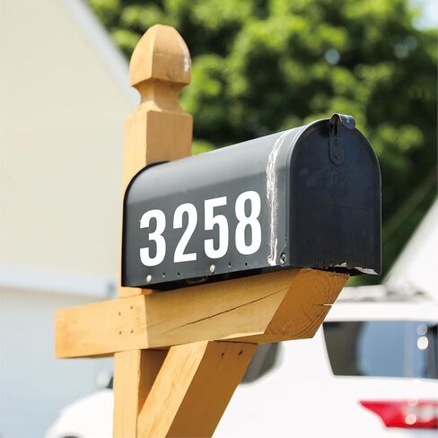 HLLNME 300PCS 5 In Letter and Numbers Stickers 30 Sheets Vinyl Self Adhesive Stickers for Mailbox,Signs,Window,Door,Cars,Homes, Businesses, Address Numbers,Indoor or Outdoor（Black) in Saudi Arabia