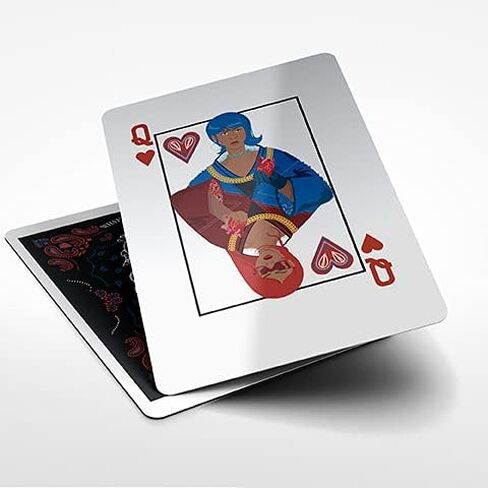 مجموعة Deck Hit 'Em Up Deck لعام 1998، زخرفة باللون الأبيض والأزرق/الأحمر in Saudi Arabia