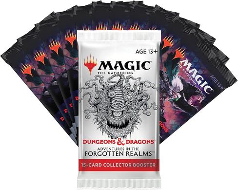 Magic: The Gathering Adventures in The Forgotten Realms Gift Bundle | 10 Draft Boosters | 1 Collector Booster | Accessories in Saudi Arabia