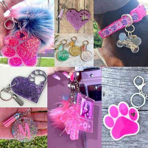 الاجيرلس مجموعة قوالب سلسلة مفاتيح من راتنج الايبوكسي الابجدية 262 قطعة - قوالب سيليكون لصب الراتنج ومجموعة اكسسوارات سلسلة المفاتيح لصنع المجوهرات والقلائد - مجموعة حرفية من الراتنج للمبتدئين in Kuwait