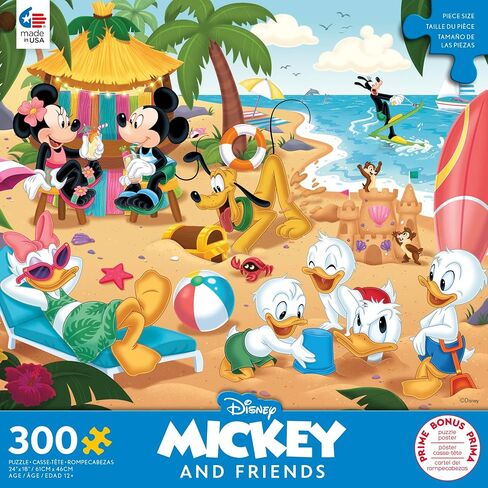 Ceaco - Disney - Mickey & Minnie at The Beach - 300 Piece Jigsaw Puzzle in Saudi Arabia
