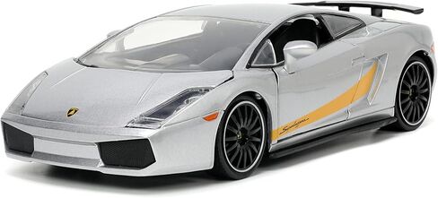 Jada Toys Hyper-Spec 1:24 Lamborghini Gallardo Superleggera Die-cast Car Silver, Toys for Kids and Adults in Saudi Arabia