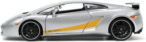 Jada Toys Hyper-Spec 1:24 Lamborghini Gallardo Superleggera Die-cast Car Silver, Toys for Kids and Adults in Saudi Arabia
